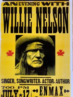 Gig Posters Willie Nelson - 2005 Franks Brothers Poster Lethbridge, Alberta
