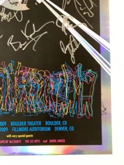 Colorado Yonder Mountain String Band - 2009 Art-i-fact Poster, CO FOIL Fillmore