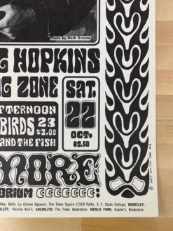 Grateful Dead - 1966 Wes Wilson Poster San Francisco, CA The Fillmore