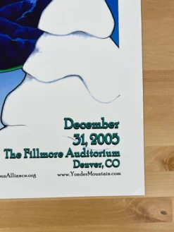 Yonder Mountain String Band - 2005 Jamie Huntsman Poster The Fillmore Denver, CO 12/31 Colorado