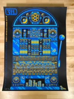 Gig Posters 311 - 2018 Todd Slater Poster Las Vegas, NV Downtown Events Center