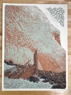 Gig Posters The Wood Brothers - 2014 Neal Williams Poster Winter Tour