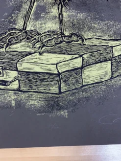 Rural Corvus - 2009 Dan Grzeca Poster Art Print Charcoal Grey