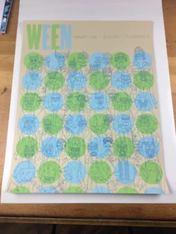 Ween - 2008 Todd Slater Poster Fort Lauderdale, FL Revolution Theater Gig Posters