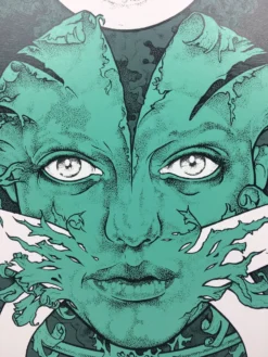 Pig Lady - 2008 John Dyer Baizley Poster Teal Art Prints