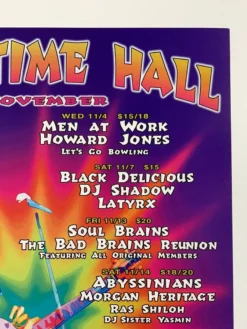 Greg Coiner MHP 53 Men At Work - 1998 Poster Maritime Hall San Fran 1st