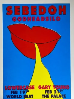 Sebadoh - 1995 Matt Getz Poster San Diego, Hollywood, CA