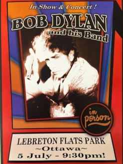 Bob Dylan - 2007 Geoff Gans Poster Ottawa, Canada