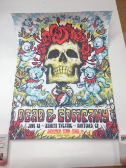 Dead & Company - 2018 Zeb Love Poster Hartford, CT Xfinity Theater Gig Posters
