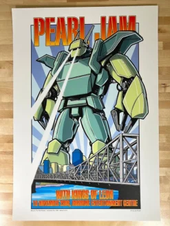 Pearl Jam - 2006 Joe Whyte Poster Brisbane, AUS Kings Of Leon