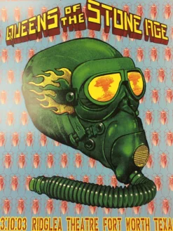 Queens Of The Stone Age - 2003 EMEK Poster Fort Worth, TX Ridglea Theatre