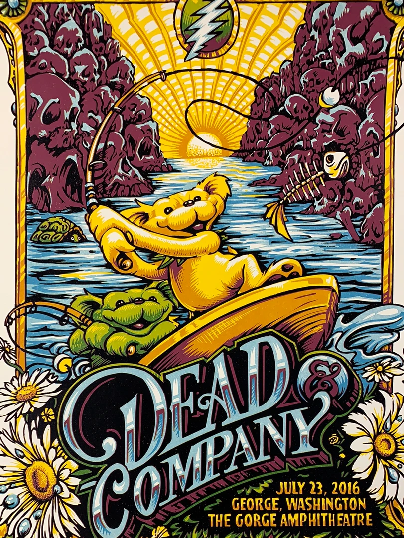 Gig Posters Dead & Company - 2016 AJ Masthay Poster George, WA Gorge Amphitheatre