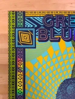 Greensky Bluegrass - 2019 Status Serigraph Poster Red Rocks, Morrison, CO FOIL Colorado