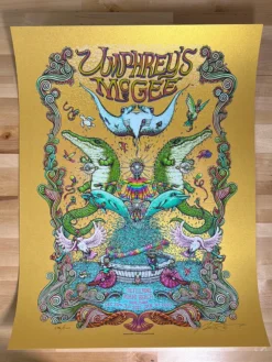 Gig Posters Umphrey's McGee - 2020/2021 Marq Spusta Poster Miami, FL 1st Gold