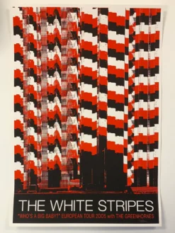 The White Stripes - 2005 Rob Jones Poster Euro Tour Gig Posters