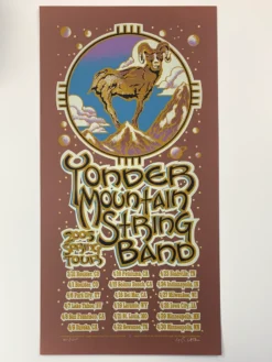 Yonder Mountain String Band - 2005 Gary Houston Poster Spring Tour