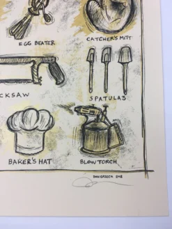 Essential Tools In Baking - 2012 Dan Grzeca Poster Art Print Art Prints