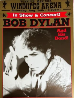 Bob Dylan - 2002 Geoff Gans Poster Winnipeg, Mantoba