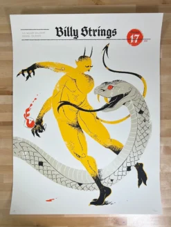 Billy Strings - 2021 Delicious Design League Poster Denver, CO 10/17 1st