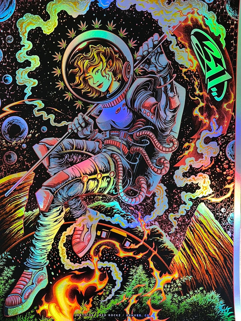 311 - 1996 Miles Tsang Poster Red Rocks Morrison, CO FOIL