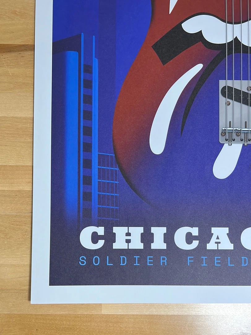 Sold Out Posters Rolling Stones - 2019 Poster Chicago, IL Soldier Field No Filter Tour 6/25