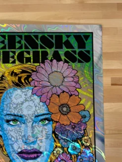 Colorado Greensky Bluegrass - 2019 Chuck Sperry Poster Red Rocks Morrison, CO AUTOGRAPHED FOIL