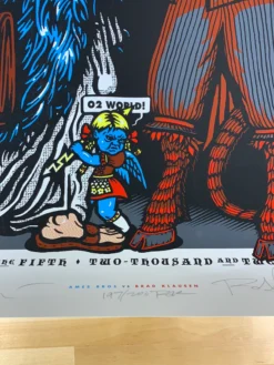 Ames Brothers Pearl Jam - 2012 Brad Klausen Ames Bros Poster S/N O2 World Berlin Germany Gig Posters