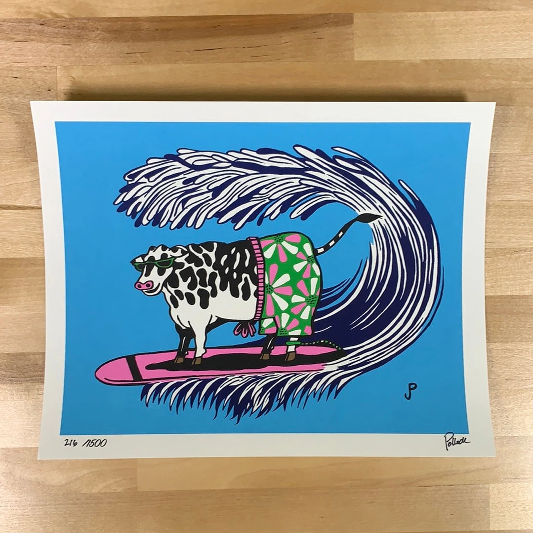 Cows On Vacation - 2021 Jim Pollock Poster Art Print Phish 3/3 Art Prints