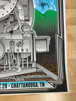 Umphrey's McGee - 2015 John Warner Poster Band Signed Chattanooga, TN