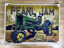 Pearl Jam - 2014 Ian Williams Poster Moline, IL I Wireless Gig Posters