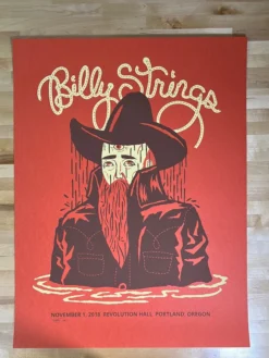 Billy Strings - 2018 Furturtle Show Prints Poster Portland, OR Gig Posters