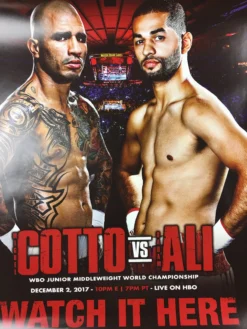 Sold Out Posters Boxing - 2017 Cotto Vs Ali World Championship Poster