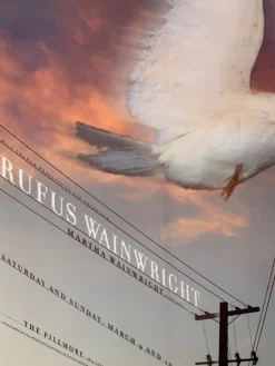 Rufus Wainwright - 2002 Scott Idleman Poster Fillmore Auditorium San Fran 1st Gig Posters