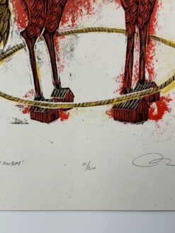 Art Prints Tiny Cowboy - 2009 Dan Grzeca Poster Art Print PINK 21/200