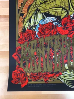 Grateful Dead - 2021 Rhys Cooper Poster Art Print Gold Foil