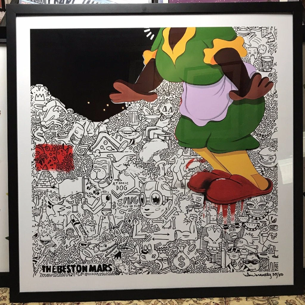 But I Still Love - Hebru Brantley 2013 Limited Edition Fine Art Print S/N FRAMED