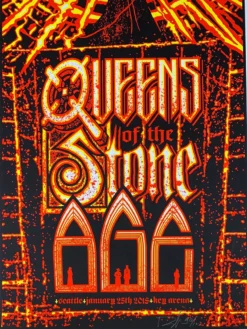Queens Of The Stone Age - 2018 Brad Klausen Poster Seattle, WA Key Arena