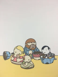 Hollow Friends - 2008 Mike Budai Poster Art Print