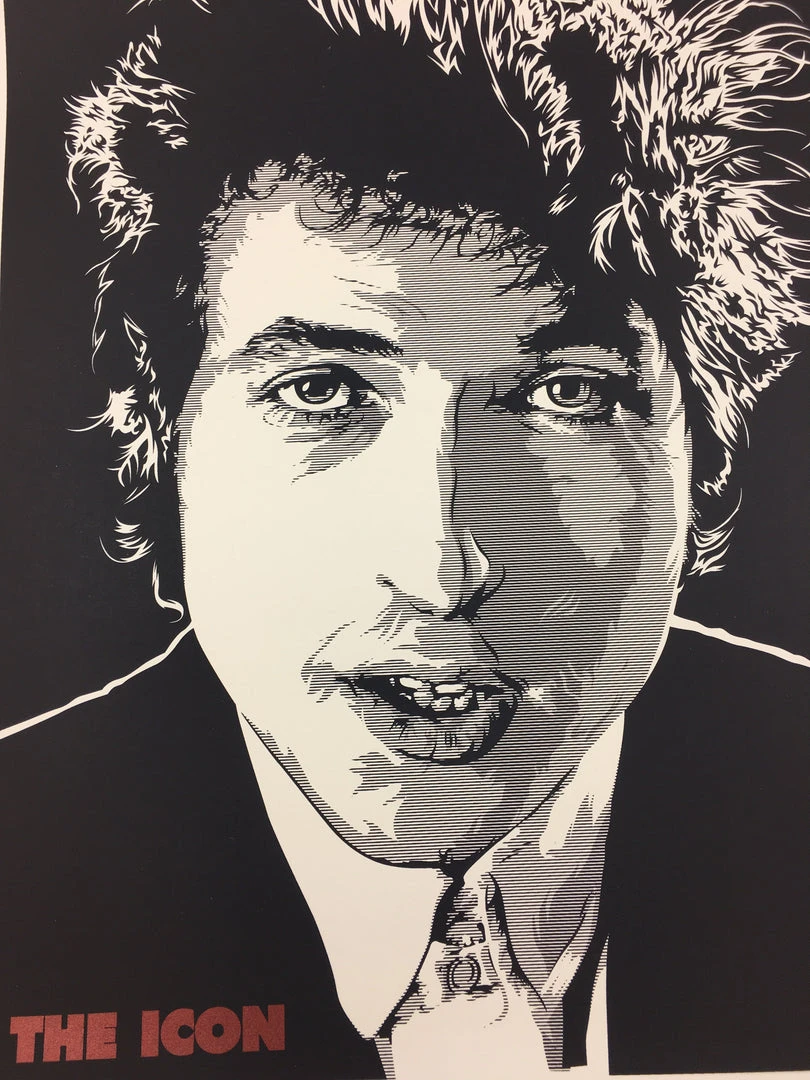 Gig Posters The Icon (Bob Dylan) - 2011 Joshua Budich Poster Art Print
