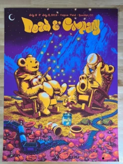 Dead & Company - 2019 James Flames Poster Boulder, CO Folsom Field 1st