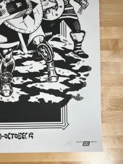 Ames Brothers Gig Posters Pearl Jam - 2014 Ames Bros Poster St. Paul, MN Xcel Energy Center NIGHT RAID