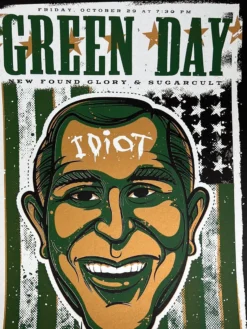 Gig Posters Green Day - 2004 Todd Slater Poster Philadelphia, PA Liacouras Center