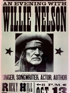 Willie Nelson - 2005 Franks Brothers Poster Smithville, Texas
