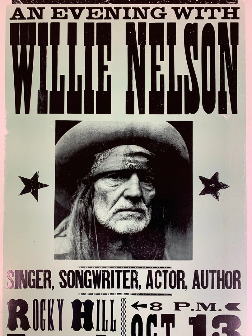 Willie Nelson - 2005 Franks Brothers Poster Smithville, Texas