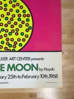 Nicholas Krushenick Art Prints The Man In The Moon - 1968 Art Print Poster Original Vintage