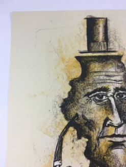 Land Of Lincoln - 2015 Dan Grzeca Poster Art Print Yellow