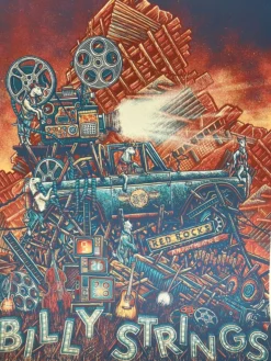 Billy Strings - 2020 Luke Martin Poster Red Rocks Morrison, CO AP Colorado