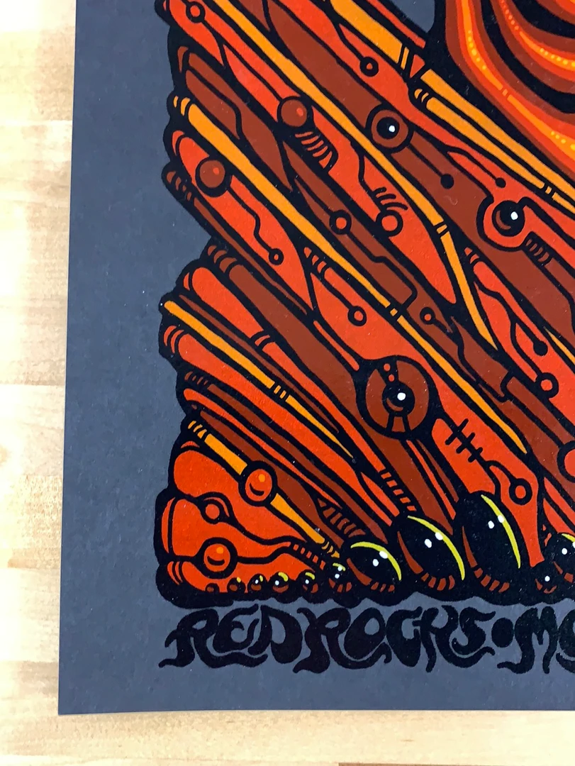 Widespread Panic - 2010 Jeff Wood Poster Red Rocks Morrison, CO Colorado