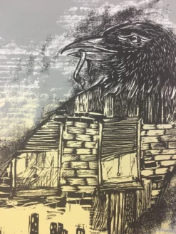 Urban Corvus - 2009 Dan Grzeca Poster Art Print Asphalt Grey Art Prints