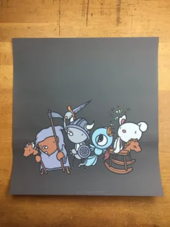 Four Fuzzy Horsemen - 2007 Mike Budai Artist Proof Art Prints